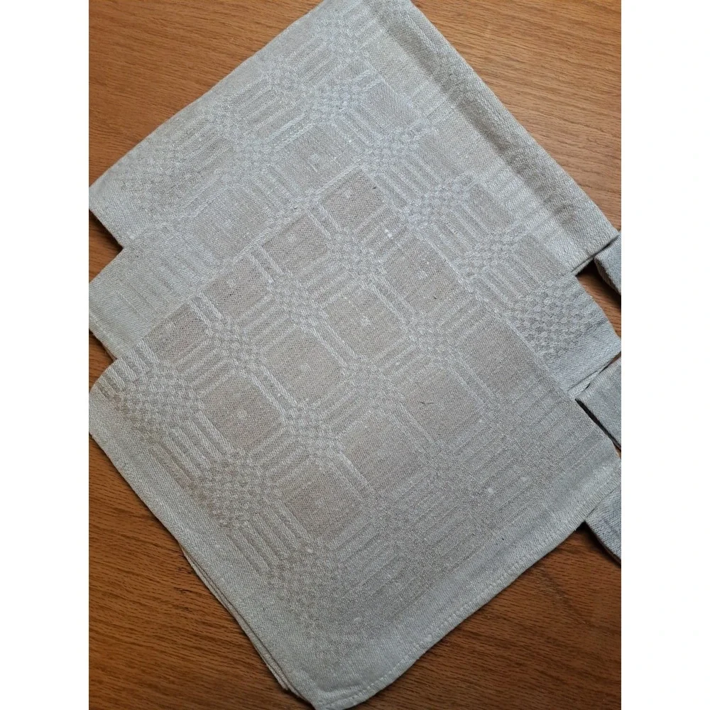 Linen Napkins Square Set Of 6 Made In Belarus  New 18 X 18 Inches